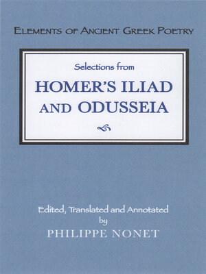 cover image of Selections from Homer's Iliad and Odusseia